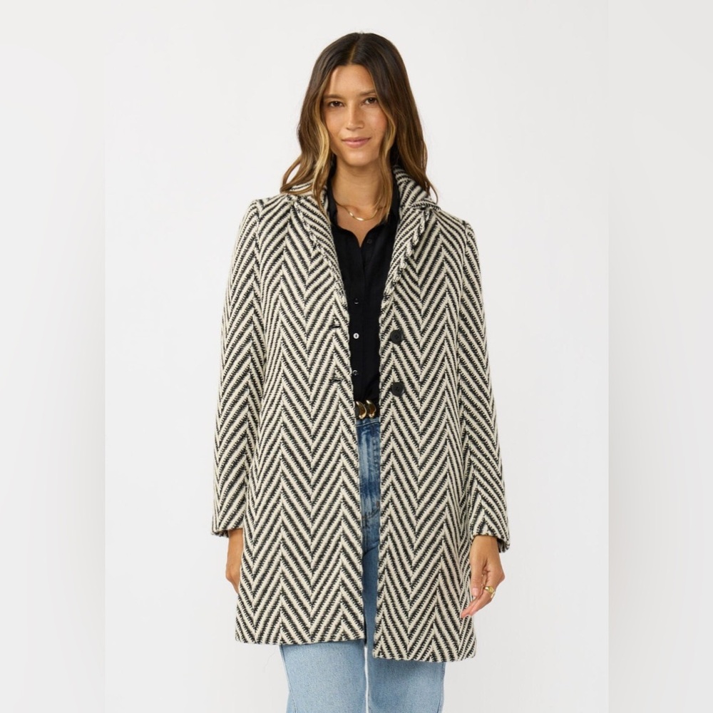 Lovestich Blair Chevron Coat (size small)